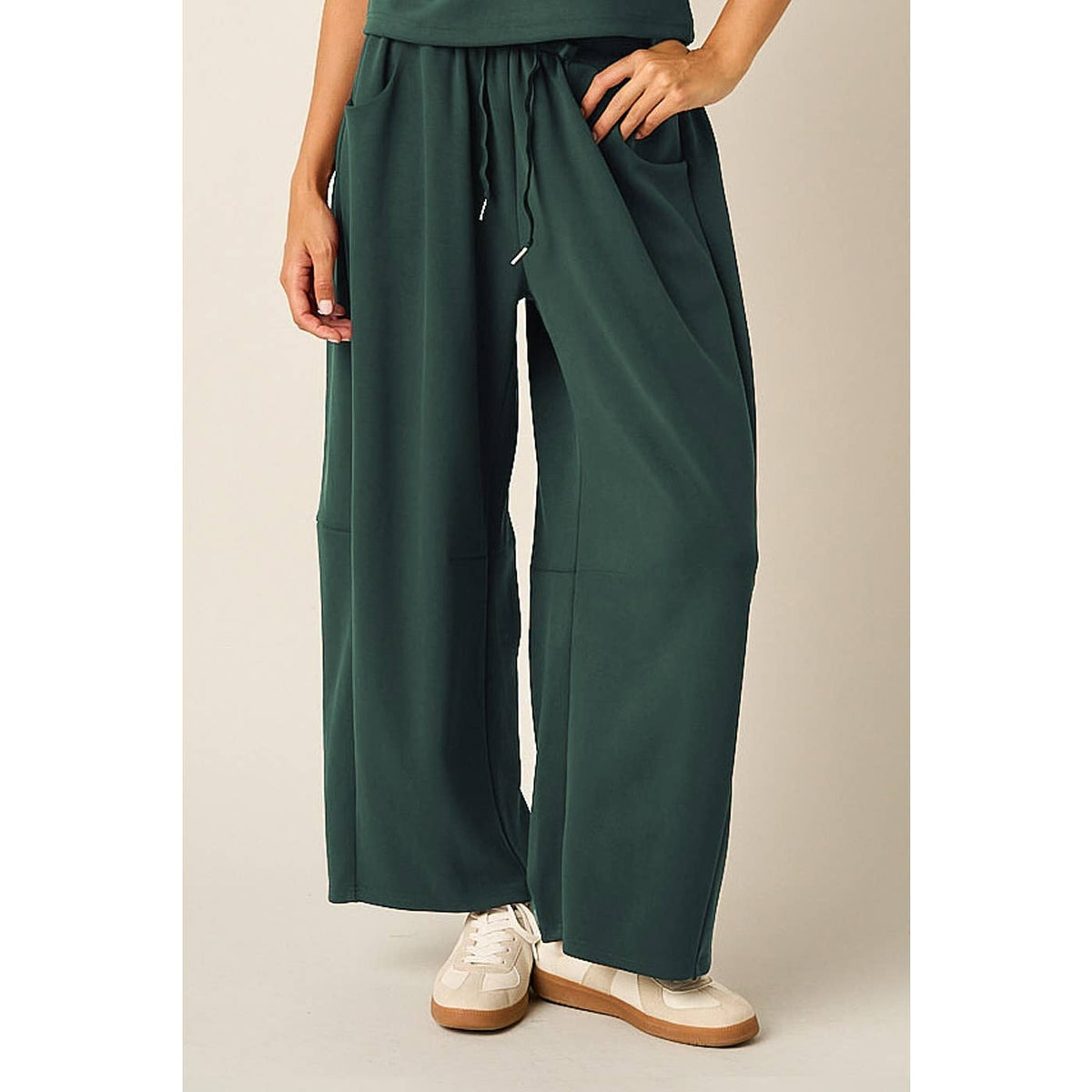 Cloud Knit Barrel Leg Pants