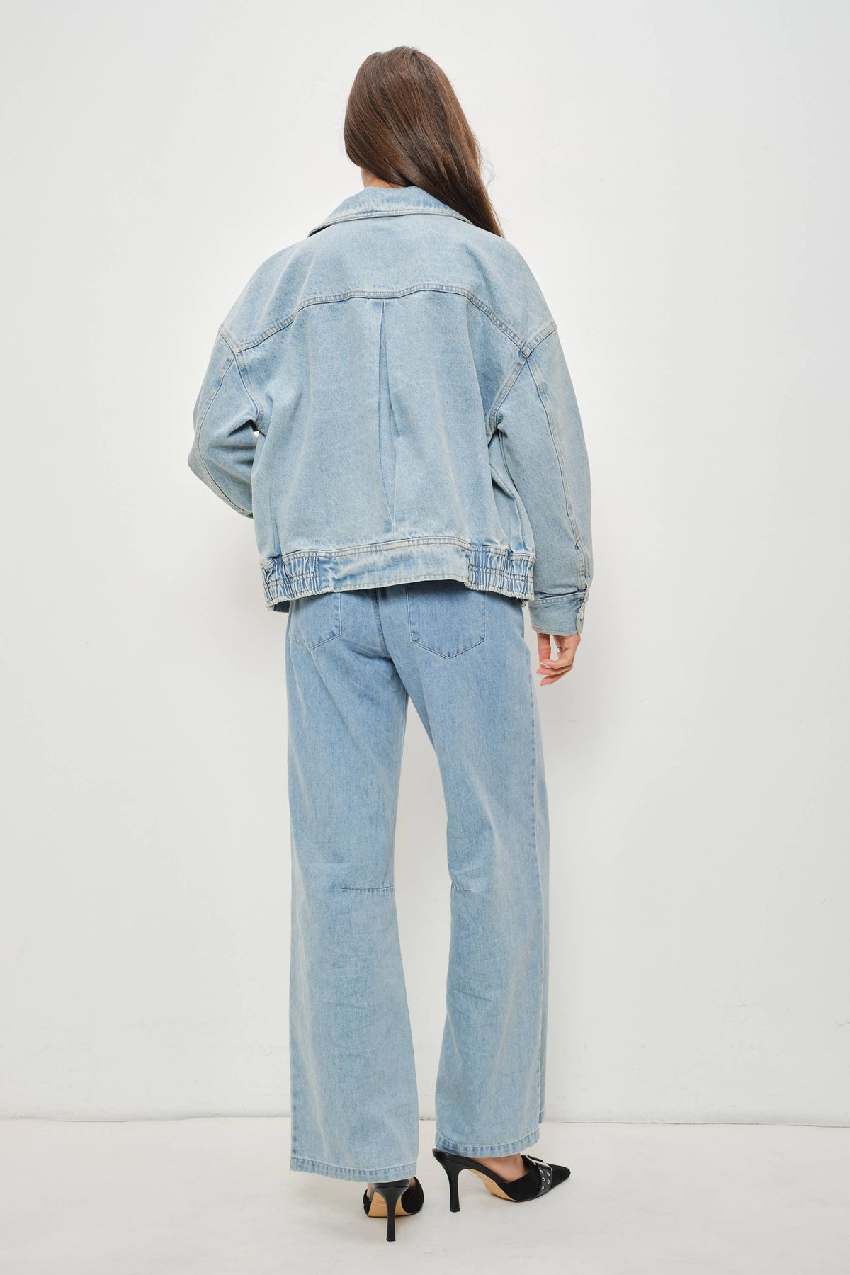 Glen Denim Bomber Jacket