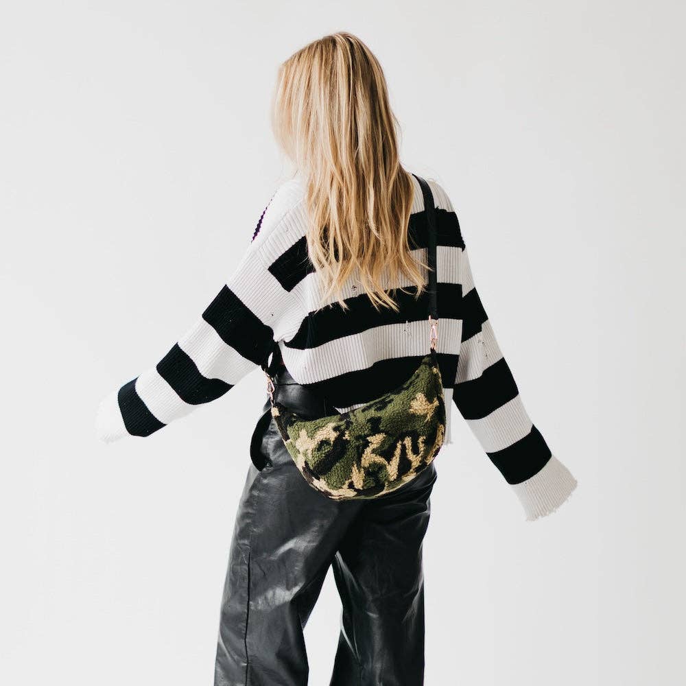 Shirley Sherpa Crossbody Bag