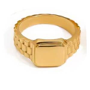 18K Stainless Steel Tarnish Free Rings