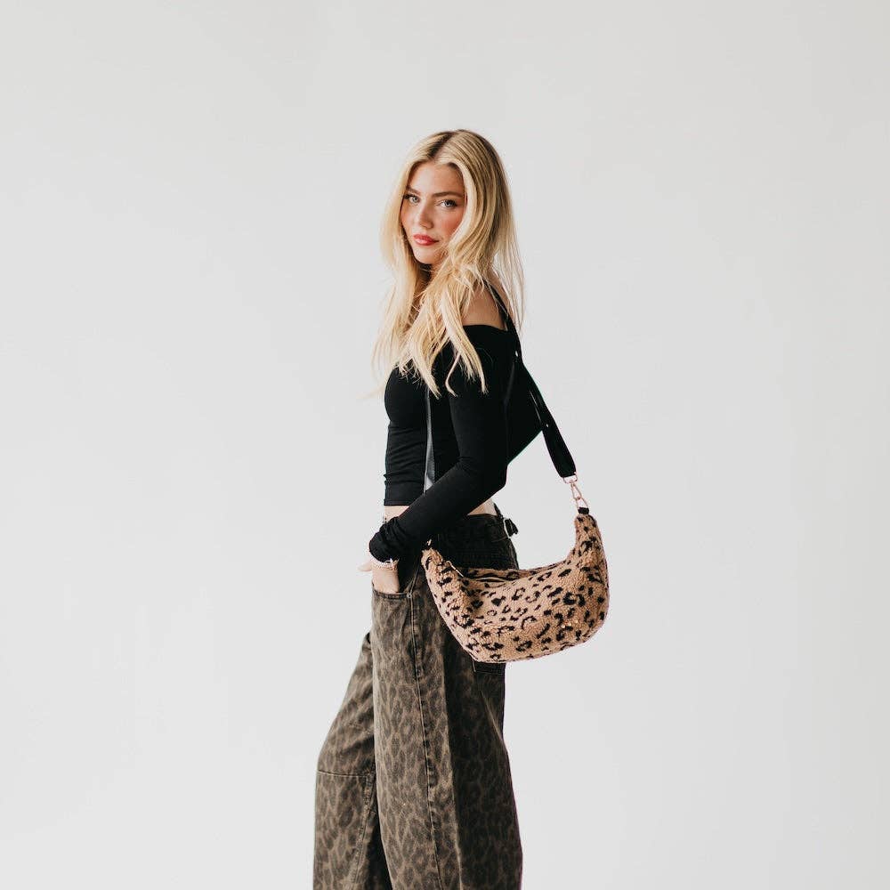 Shirley Sherpa Crossbody Bag