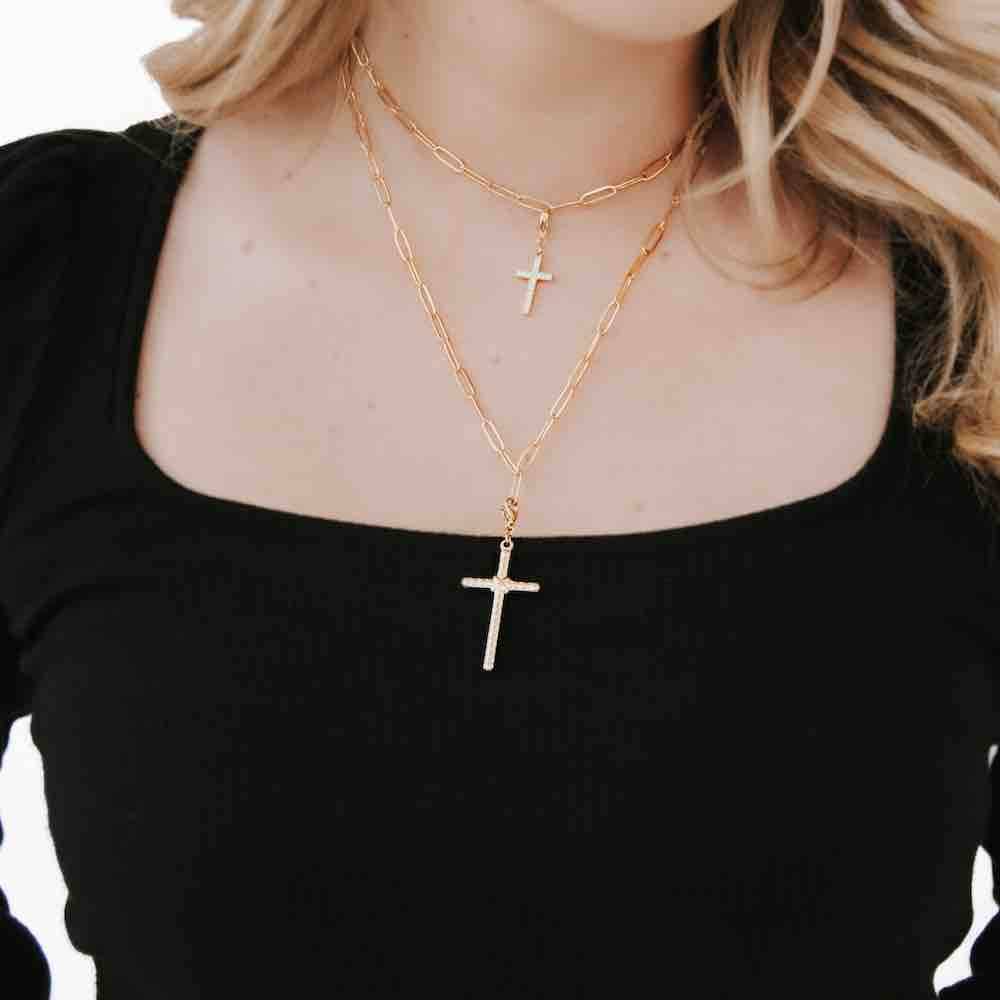 Chanelle Custom Charm Necklace Chains Gold & Silver WATERPROOF