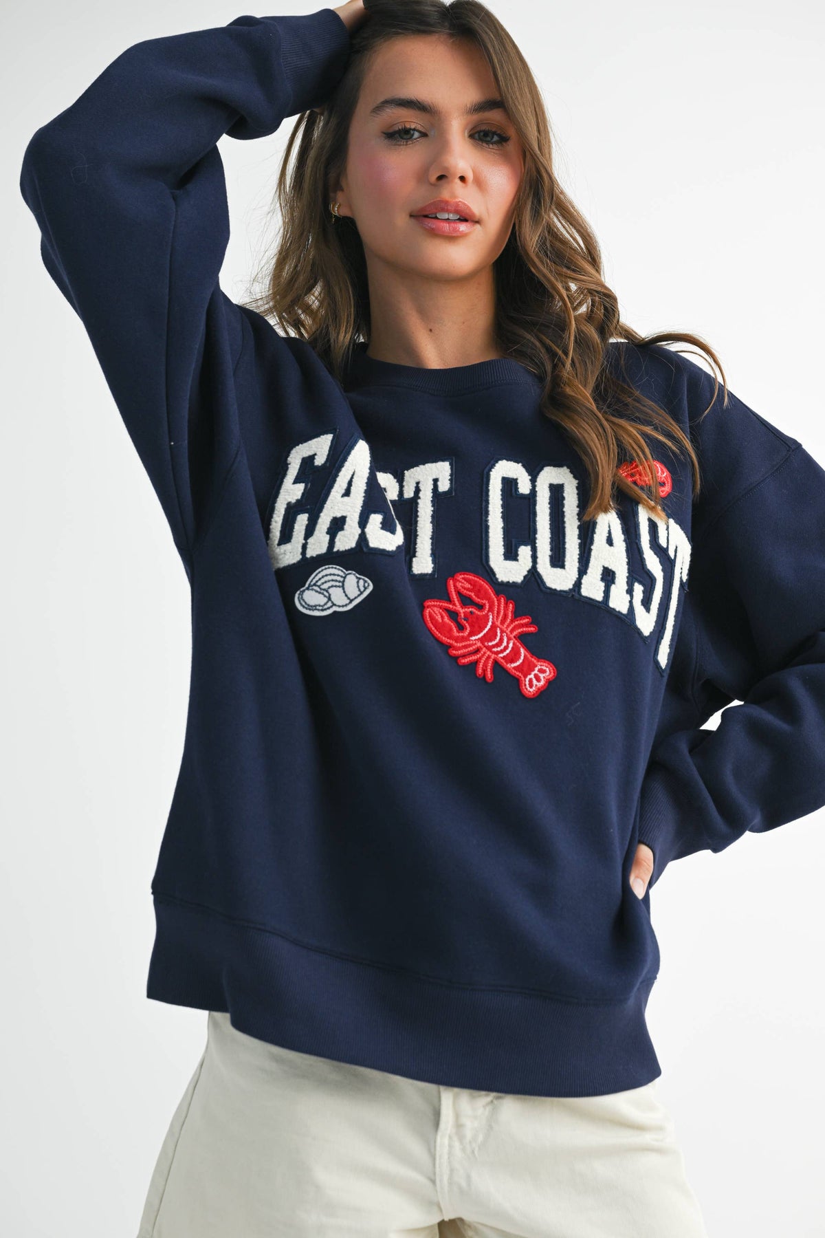 9134GK Modern Vintage Graphic Fleece Pullover