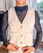 Mountain Air Buttoned Knit Vest