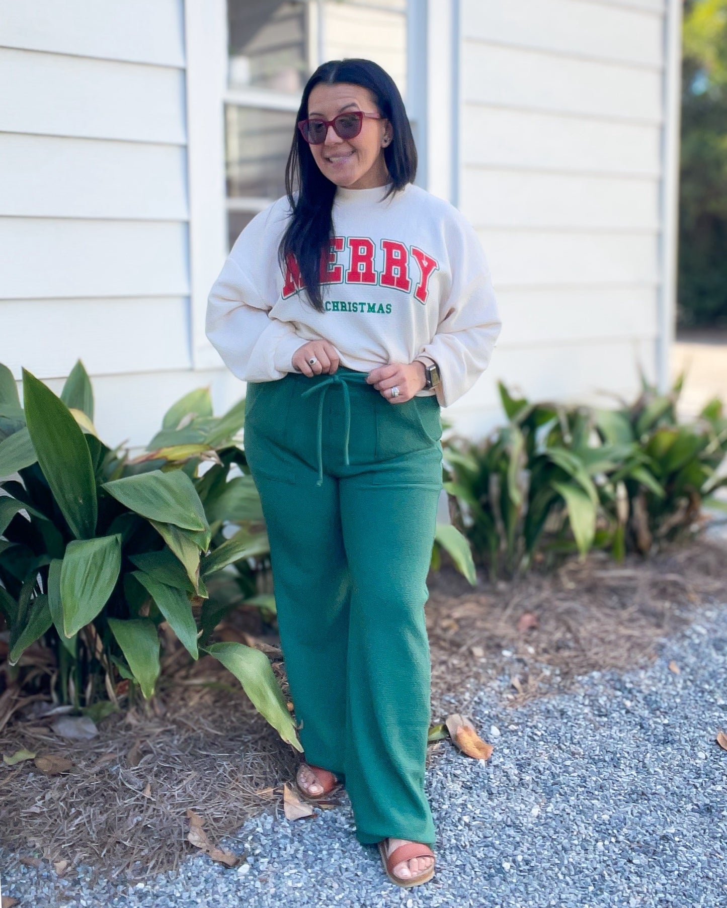 Knit Bottoms with Pockets and Drawstring